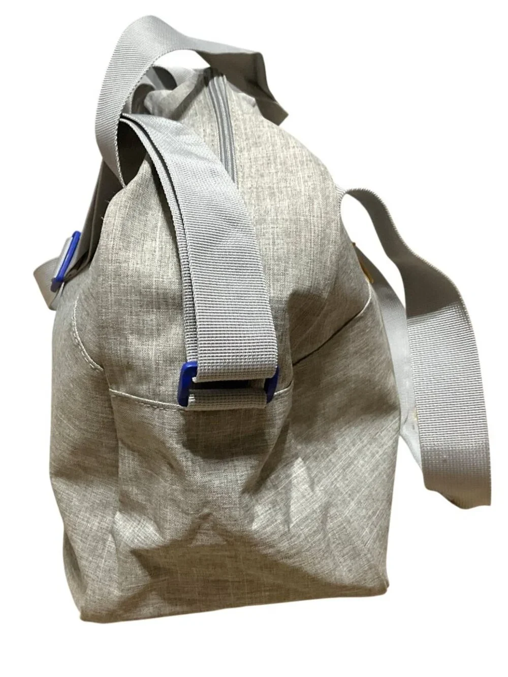 Champion Gray Duffel Bag With Shoulder Strap & Mesh Side Pocket Lightweight Gym